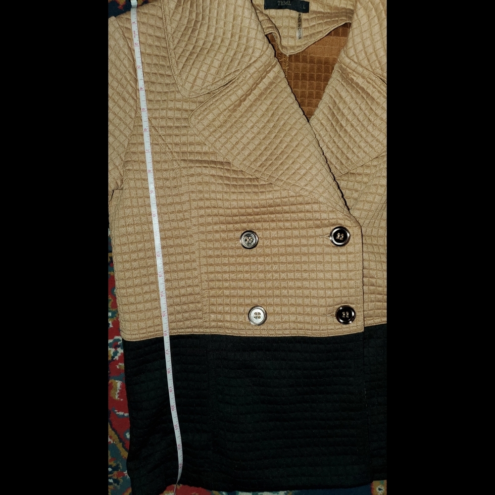 THML Quilted Color Block Jacket Large - Picture 10 of 10